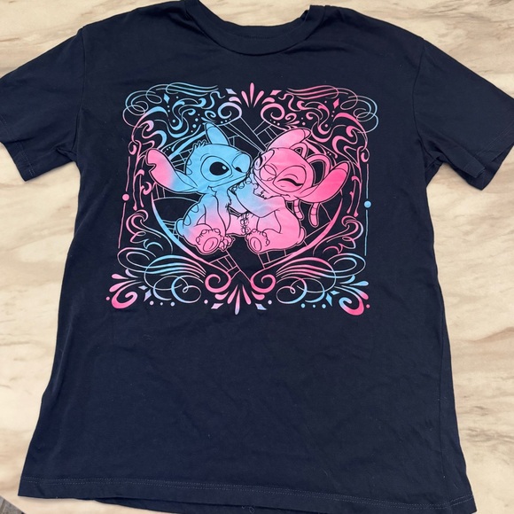 Disney Tops - Disneys Stitch Navy Blue Tee-Shirt Like-New Condition Women’s size Small
